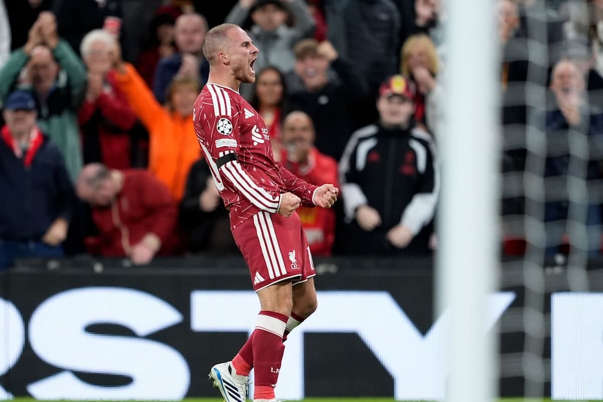 Mac Allister se sacó el clavo con un zurdazo y Anfield volvió a latir en Champions