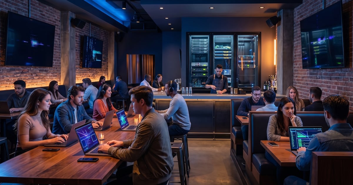 Bares con inteligencia artificial: una consola a cambio de un café