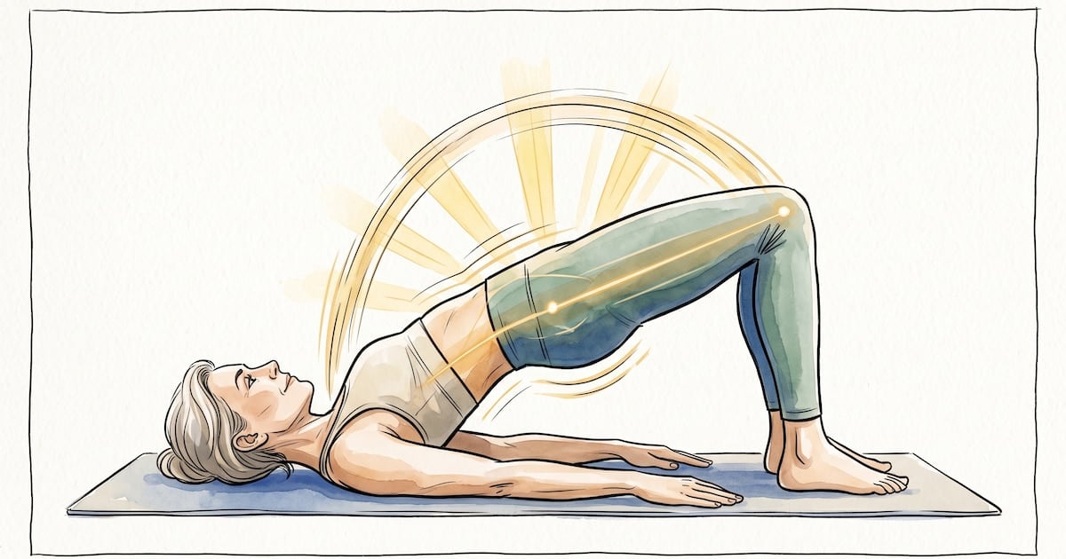 Plancha adaptada y puente: dos ejercicios para trabajar el abdomen después de los 50 sin forzar el cuello