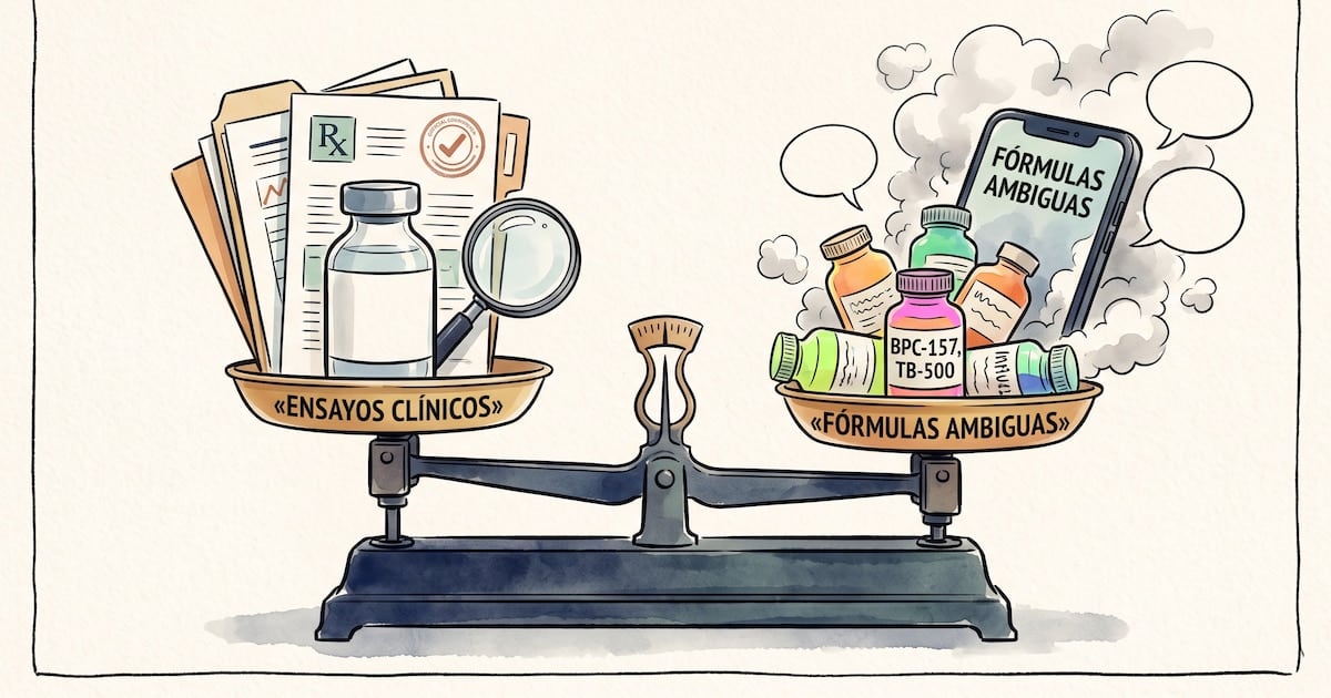Péptidos bajo la lupa: qué separa a un medicamento con ensayos sólidos de una promesa sin evidencia suficiente