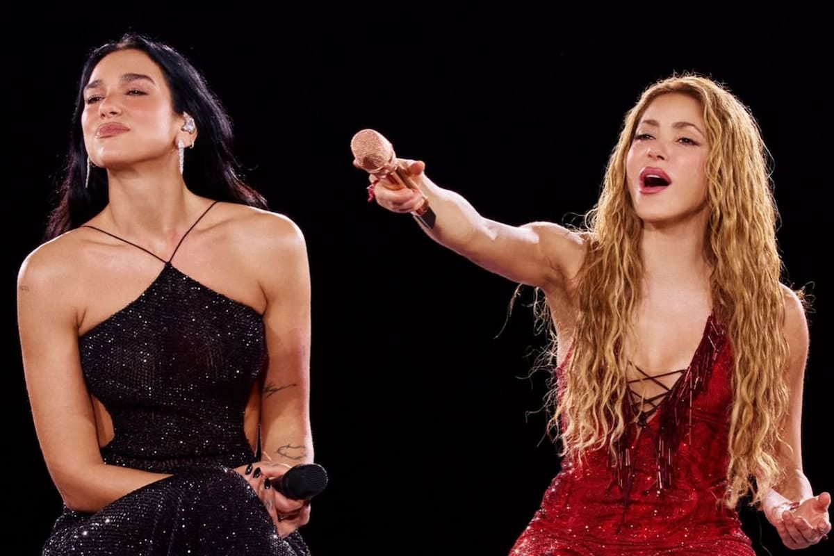 La noche que Shakira y Dua Lipa se encontraron en Madrid para cantar a dúo sobre el mismo escenario