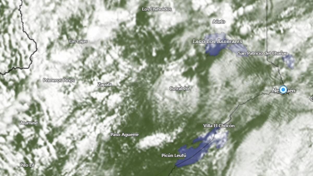 Neuquén encara cuatro jornadas de cielo cubierto, lluviases y ráfagas crecientes hacia el domingo
